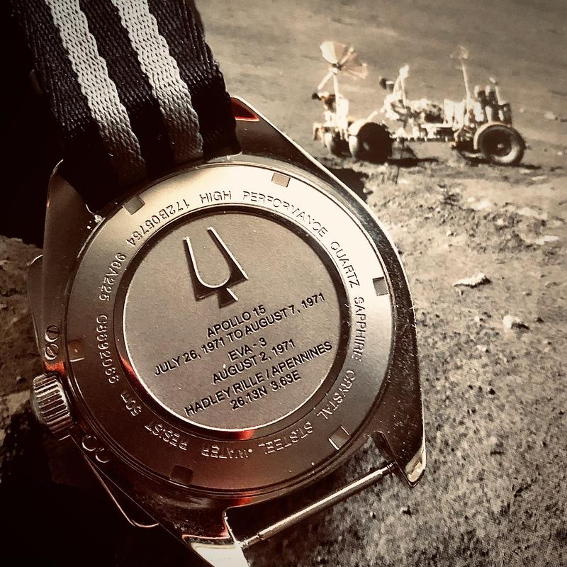 Bulova Lunar Pilot Black Dial Chronograph Archive Series Watch | Bulova