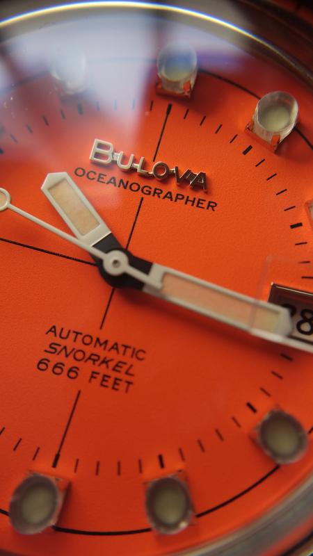 Orange discount bulova watch