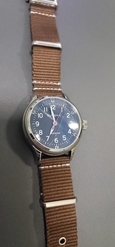 Blue Nylon Bulova Hack | 96A282 Dial A-11 Watch Strap