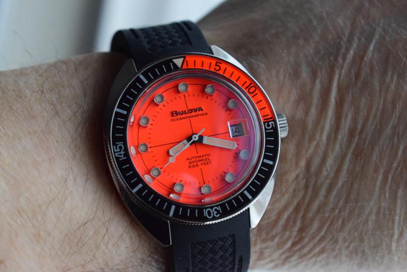 Polyurethane Dial Strap Devil | Bulova 96B350 Diver Orange