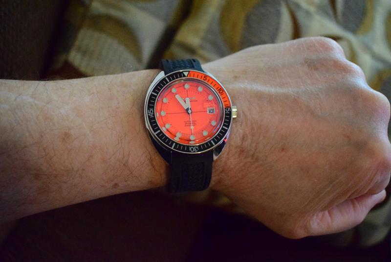 Orange Dial Polyurethane 96B350 Diver Strap Bulova Devil 