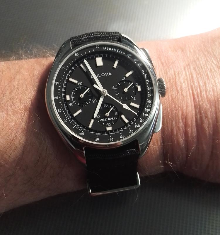 Bulova lunar pilot clearance polished