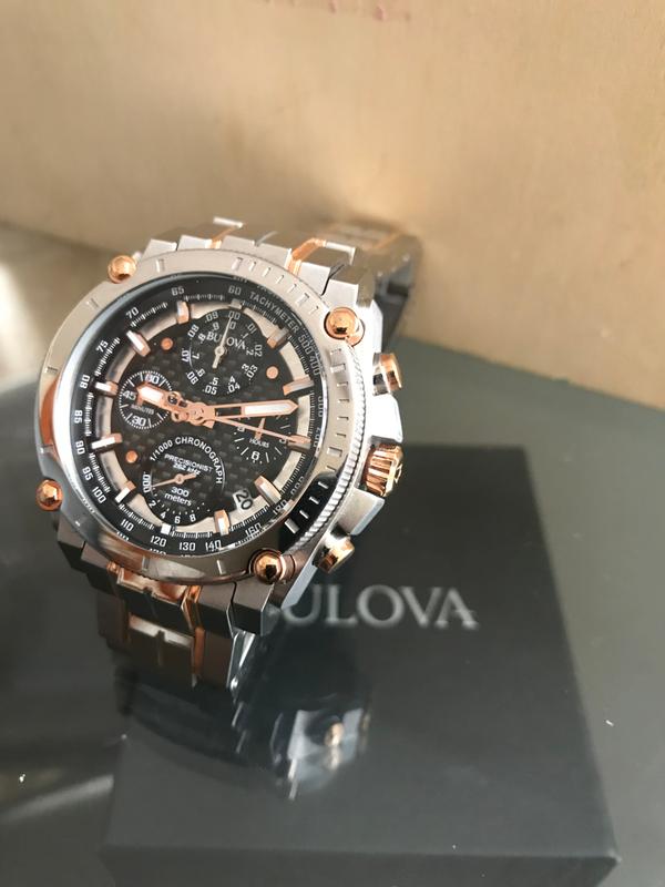 Bulova Icon Precisionist Men s Gold Tone Black Dial Precisionist