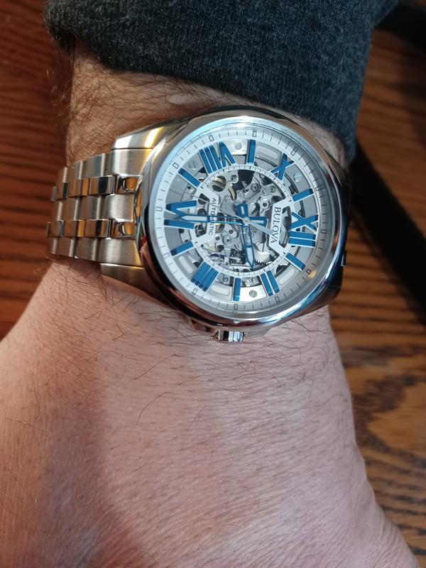 Bulova automatic skeleton watch new arrivals