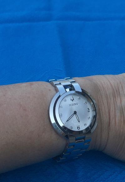 Bulova Rubaiyat Women s White Dial Diamond Stainless Steel Watch