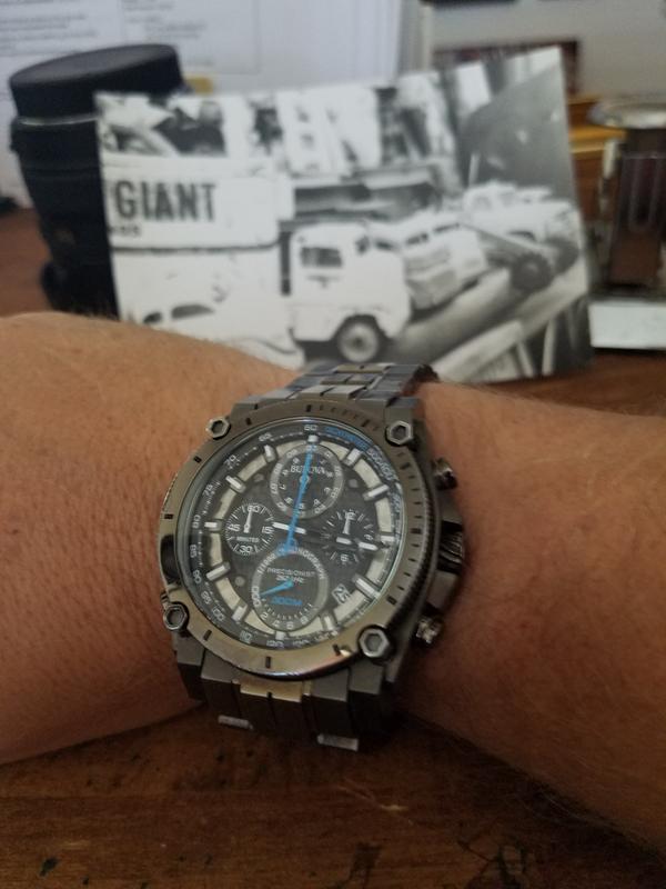 Bulova Icon Precisionist Men's Grey Black Dial Chronograph Watch