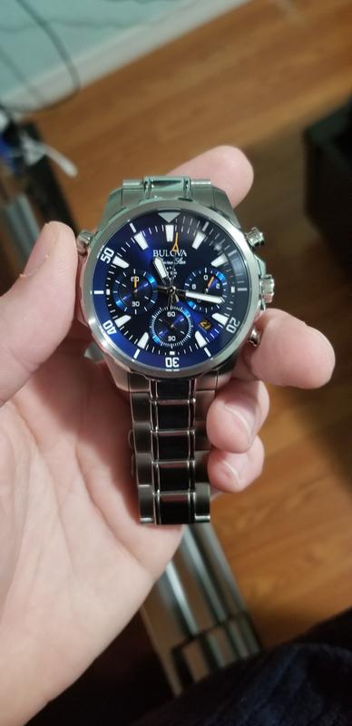 メンズ Bulova Marine Star クロノグラフウォッチ 96B256 メンズ腕時計