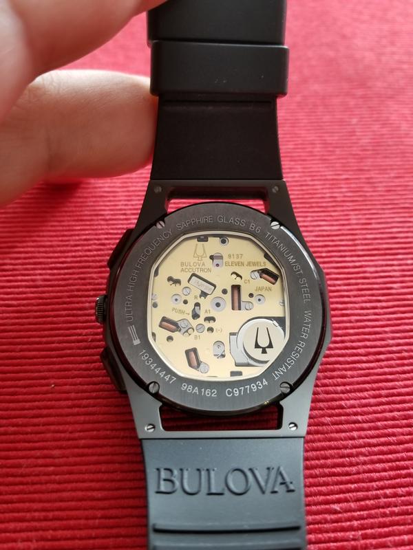 Bulova men's watch on sale curv chronograph 98a162