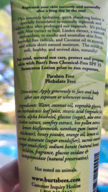 Old version Aloe and linden flower after sun soother