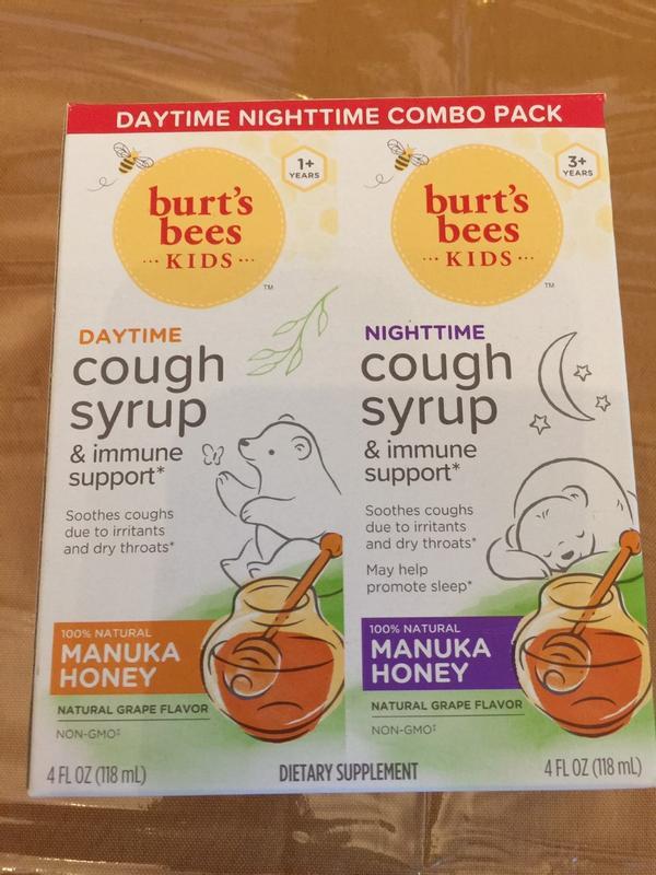 Burt's Bees Kids Daytime and Nighttime Cough Syrup Burt's Bees