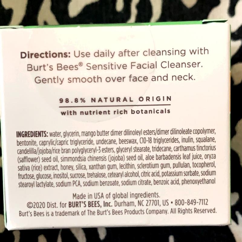 Burt's Bees Sensitive Solutions Calming with Aloe and Rice Milk Night  Cream, 1.8 oz - Foods Co.