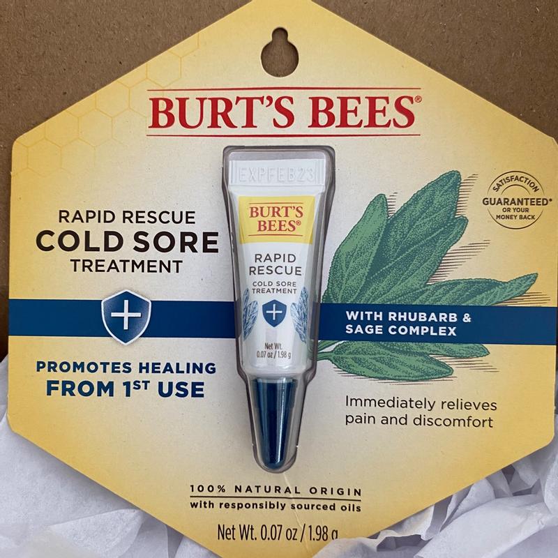 Burts Bees Rapid Rescue with Rhubarb and Sage Complex Cold Sore Treatment,  1 ct - QFC