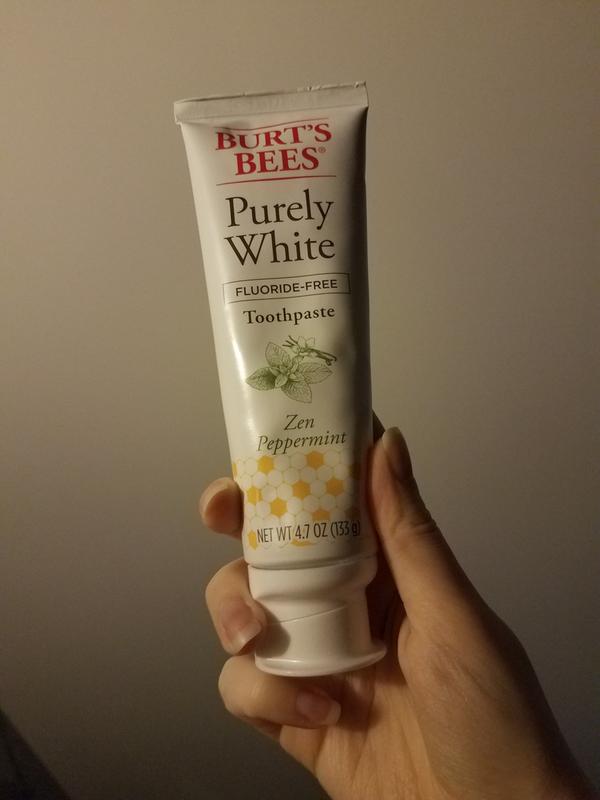 Burt's Bees Purely White Fluoride-Free Toothpaste 4.7oz Zen Peppermint