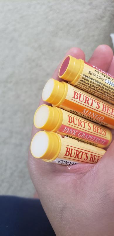 Burt's Bees Lip Balm, Assorted Superfruit - 4 pack, 0.15 oz tubes