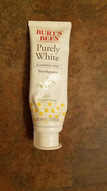 Burt's Bees Purely White Fluoride-Free Toothpaste 4.7oz Zen Peppermint