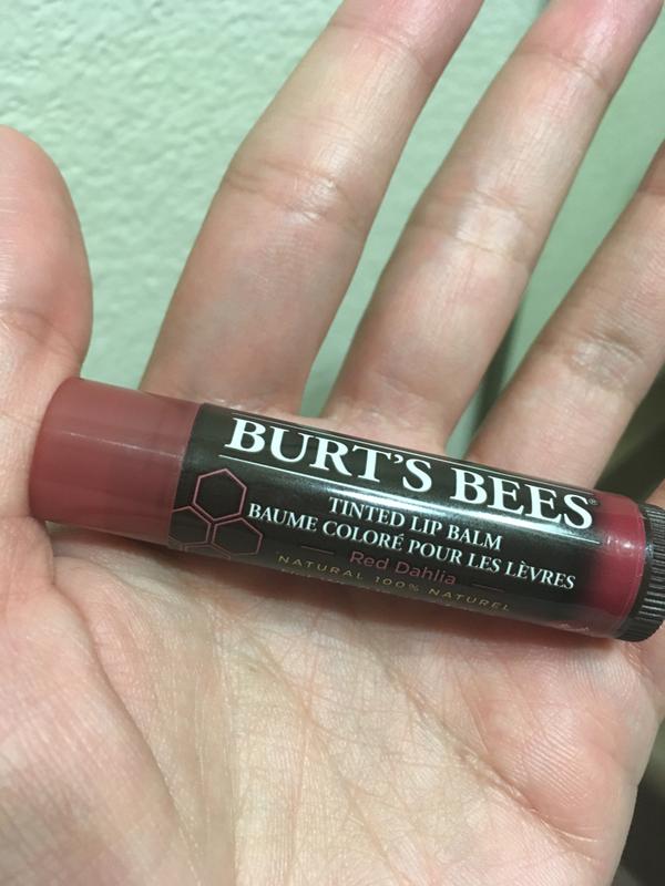 Burt's Bees 100% Natural Tinted Lip Balm, Rose, 1 Ct