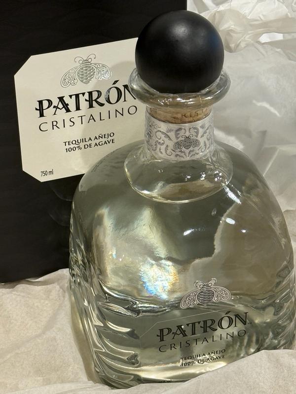 Patron Cristalino Anejo Tequila, 750 ml