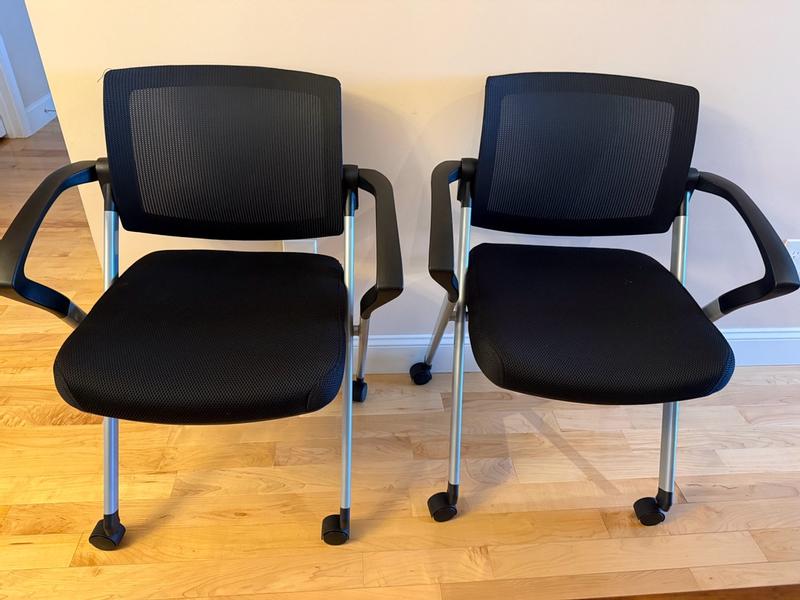 Bush Business Furniture Envision Mesh Back Folding Chairs with