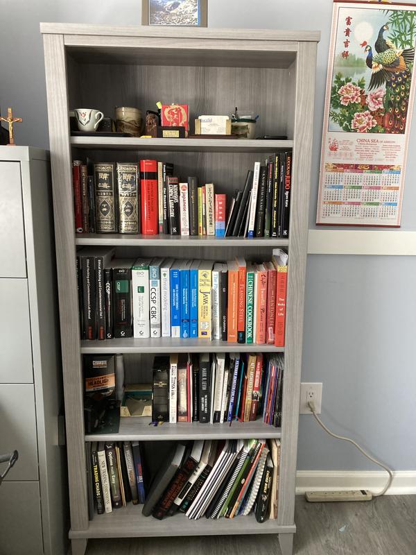Somerset Tall 5 Shelf Bookcase | Bush Home