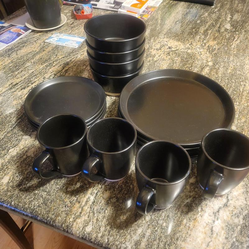 Stone + Lain  Jules Stoneware 16-piece dinnerware set