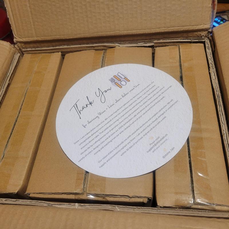 Stone + Lain  Jules Stoneware 16-piece dinnerware set in box