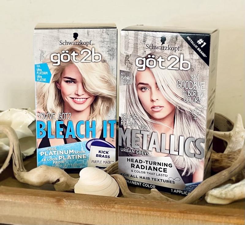 Schwarzkopf Got2b Metallics Permanent Hair Color, M71 Metallics