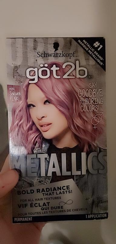 Buy Got2b Metallics Permanent Hair Color, M84 Sakura Pink from