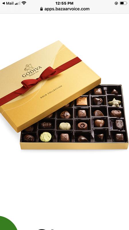 GODIVA ゴディバ アソートチョコレート ゴールドギフトボックス 赤いリボン付き 36個入り #16030 Assorted Chocolate Gold Gift Box w/ Red Ribbon 36pcs. Assorted Chocolate Gold Gift Box, Red Ribbon, 36pc. | GODIVA