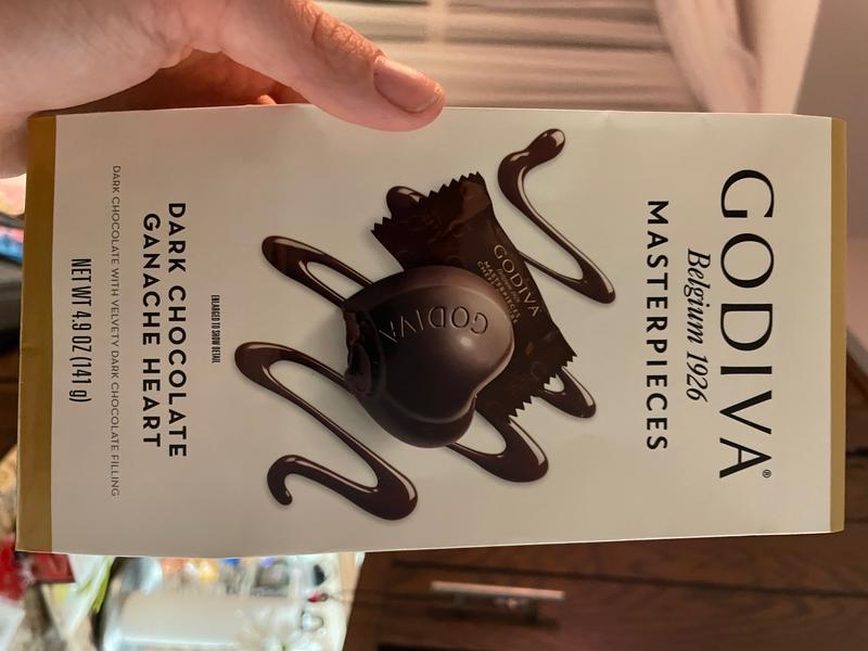 Godiva Masterpieces Dark Chocolate Ganache Hearts GODIVA