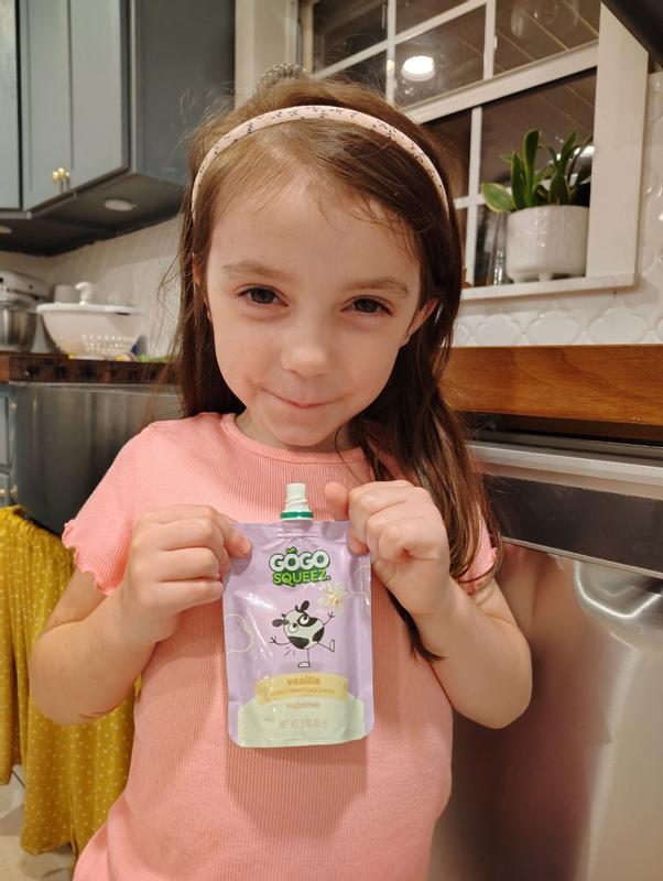 GoGo squeeZ Puddingz On-the-Go Vanilla Pudding Snack Pouches, 3 oz