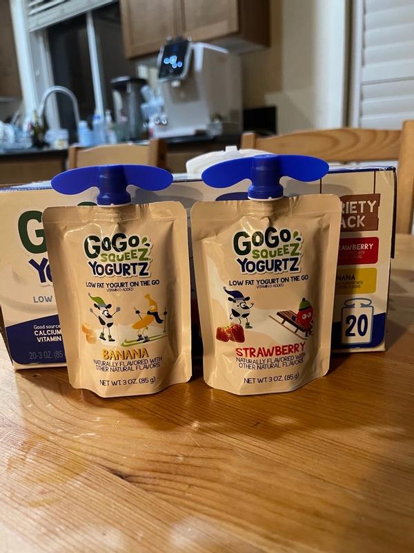 GoGo squeeZ yogurtZ Variety Pack Strawberry/Banana, 3oz/10ct | Meijer