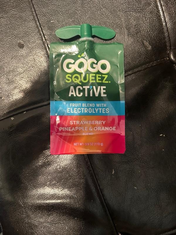 GoGo Squeez Active Electrolytes Strawberry, Pineapple