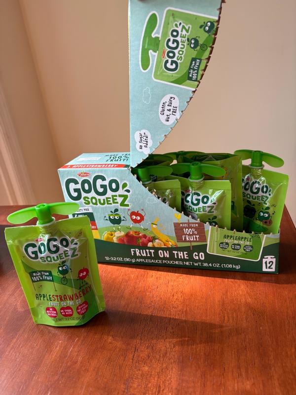 GoGo squeeZ Applesauce, Variety Apple/Banana/Strawberry, 3.2oz 20
