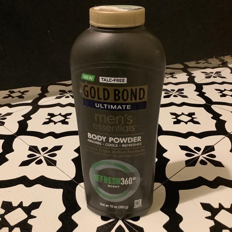 Gold Bond Ultimate Body Powder, Refresh 360 Degrees Scent, Men's Essential - 10 oz