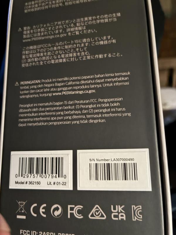 Photo submitted with review of product