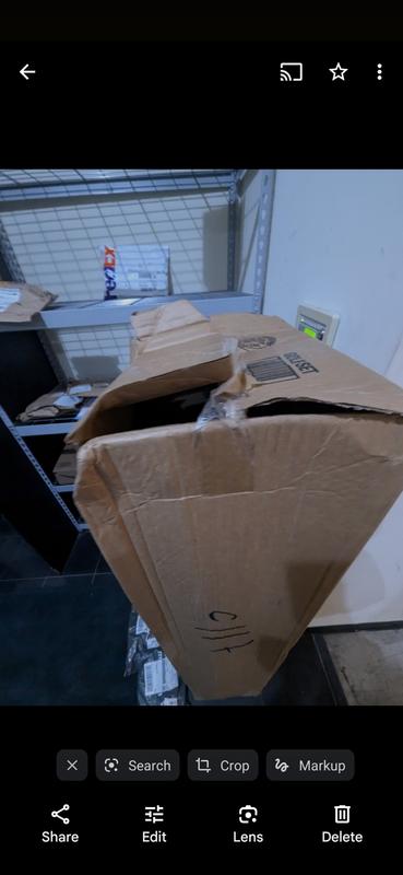 Photo submitted with review of product