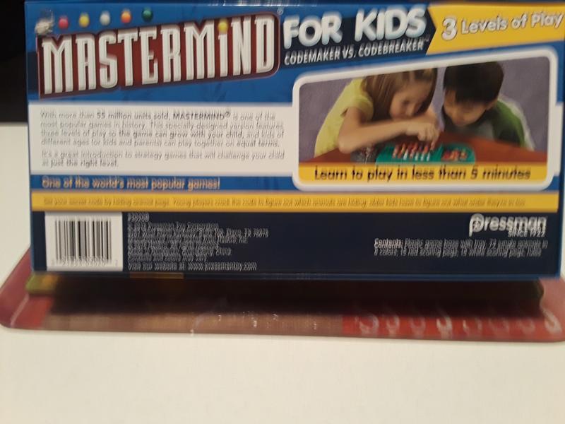 Pressman Mastermind for Kids - Codebreaking Game With Three Levels of Play  Multicolor, 5