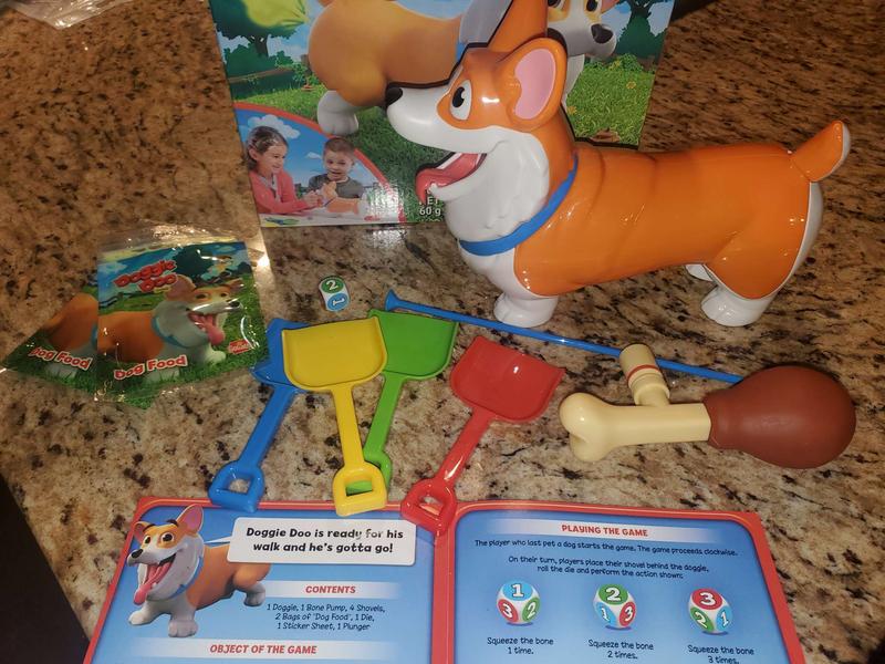  Doggie Doo Corgi Game - Unpredictable Action - Feed The Doggie  and Collect His Doo to Win by Goliath, Multi Color : Toys & Games