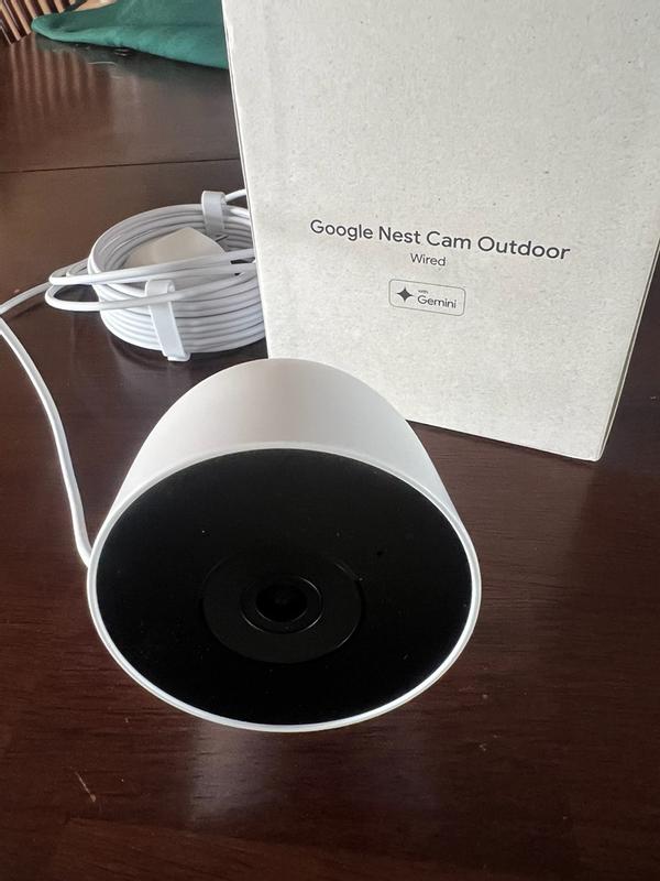 Google Nest Outdoor Smart Security Camera (Wired, 2nd Gen) - Hazel