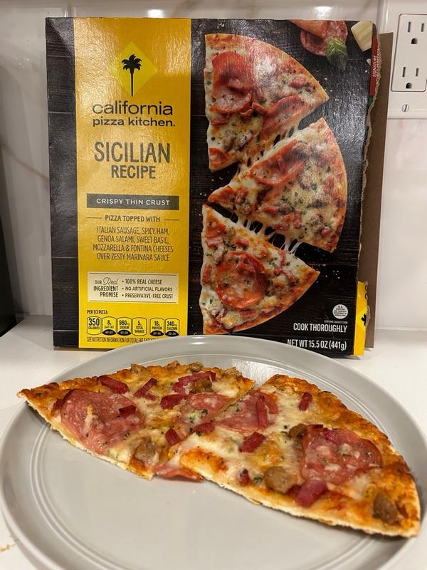Frozen Pizza With Crispy Thin Crust