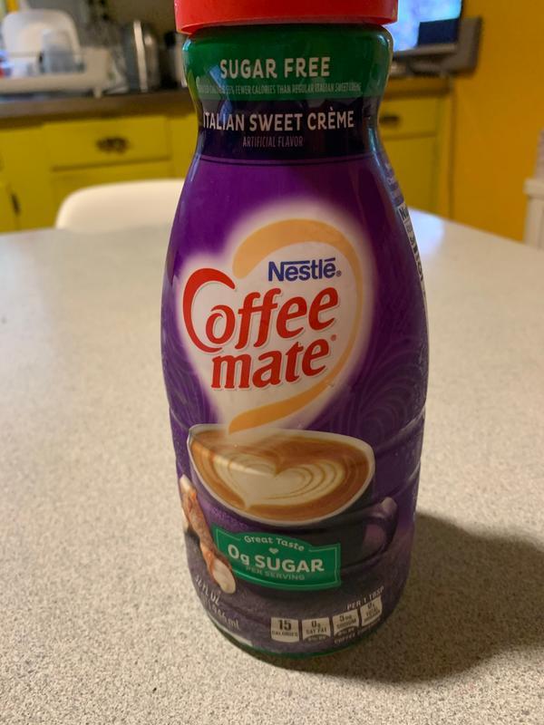 Zero Sugar Italian Sweet Creme Flavor Coffee Creamer 32 Oz Official Coffee Mate