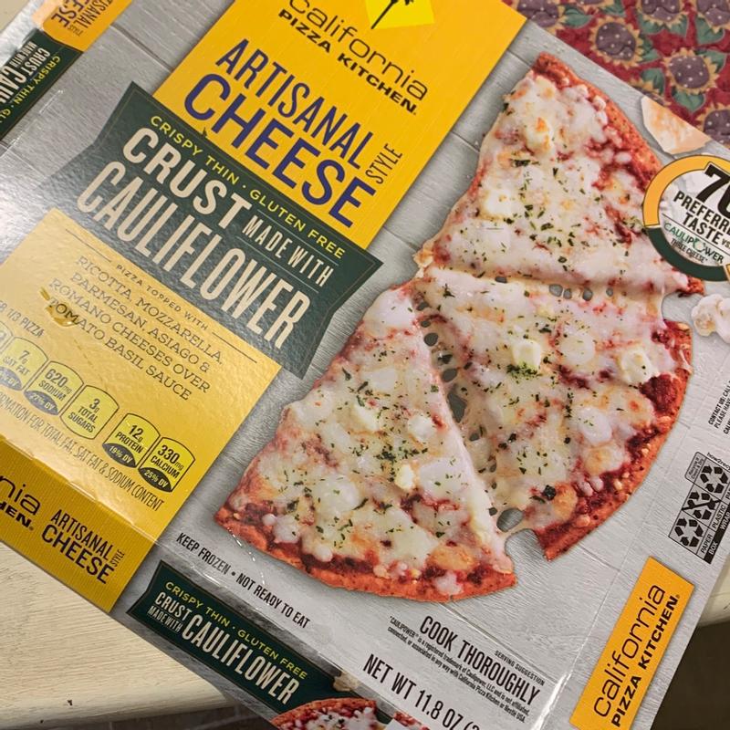 California Pizza Kitchen Artisanal Style Cheese Frozen Pizza With Cauliflower Pizza Crust 11 8 Oz Mariano S