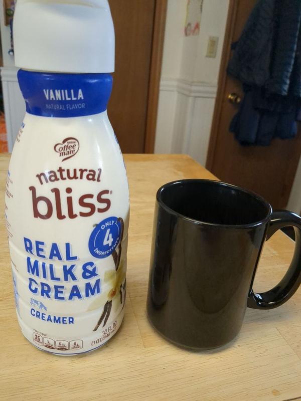 Coffee Mate Natural Bliss Vanilla Real Milk and Cream Coffee Creamer, 46 fl  oz - Foods Co.