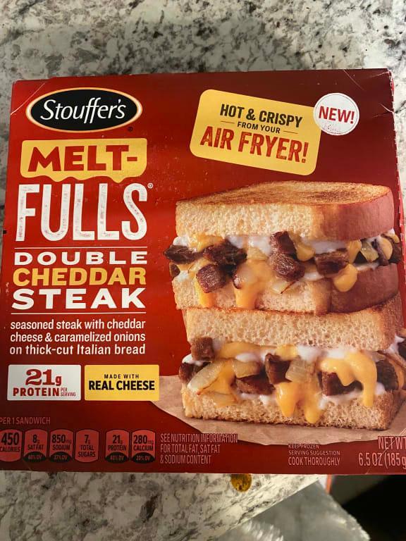 Melt-Fulls Double Cheddar Steak Frozen Sandwich | Official STOUFFER'S®