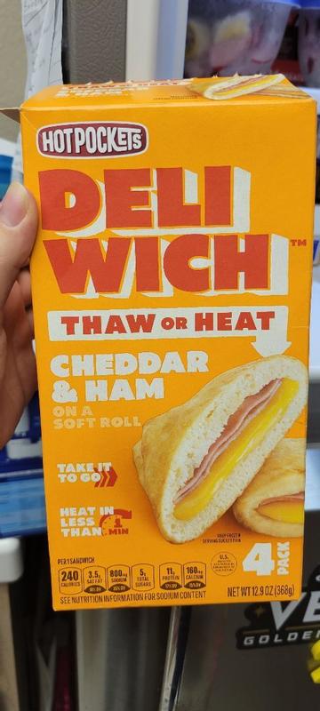 DELIWICH Cheddar & Ham Frozen Sandwich