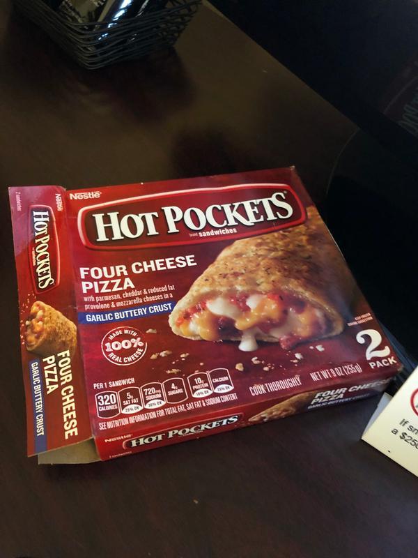 Save on Hot Pockets Four Cheese Pizza Garlic Buttery Crust - 2 ct