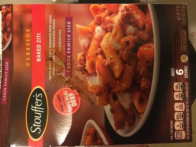 Ralphs Stouffer S Large Family Size Baked Ziti Frozen Meal 57 Oz