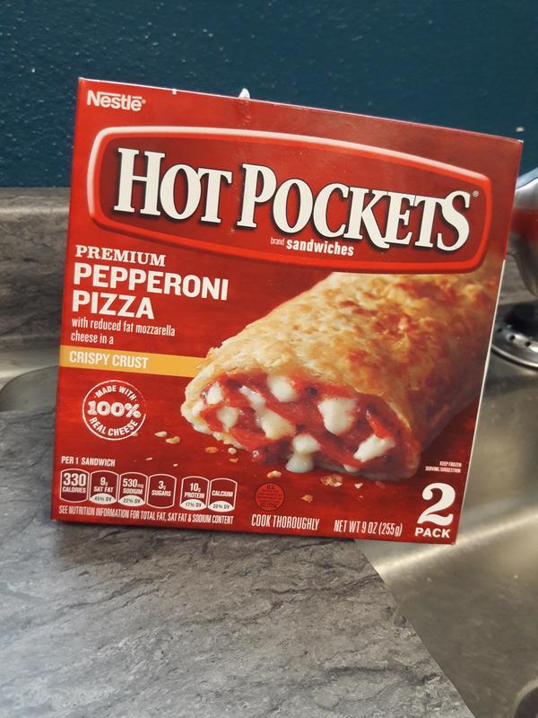 Hot Pockets Frozen Crispy Crust Premium Pepperoni Pizza - 9oz/2ct