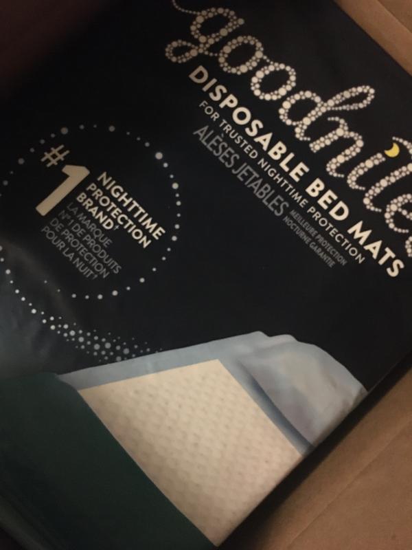 Goodnites Disposable Bed Pads For Nighttime Bedwetting, Non-Slip