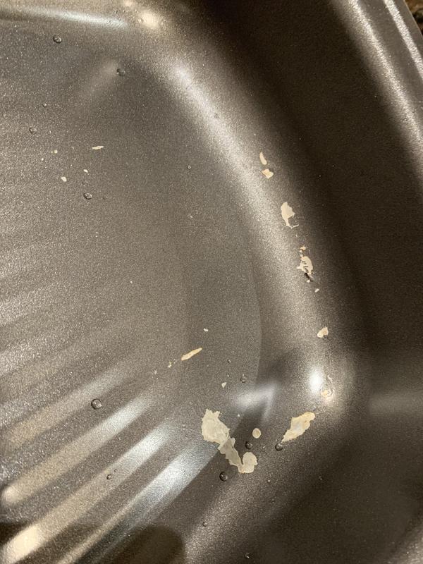 Pan after second use.